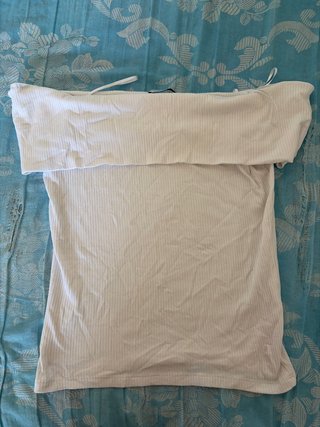 Camiseta blanca verano sin mangas