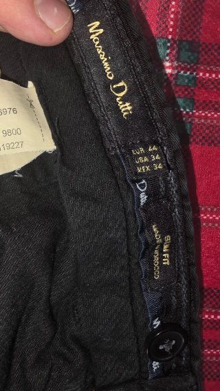 Pantalones Massimo Dutti Negros