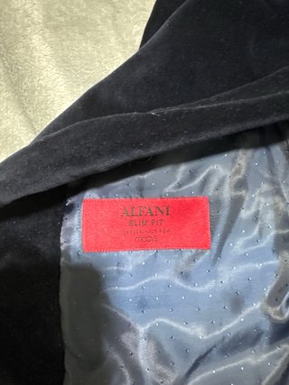 Chaqueta de terciopelo azul