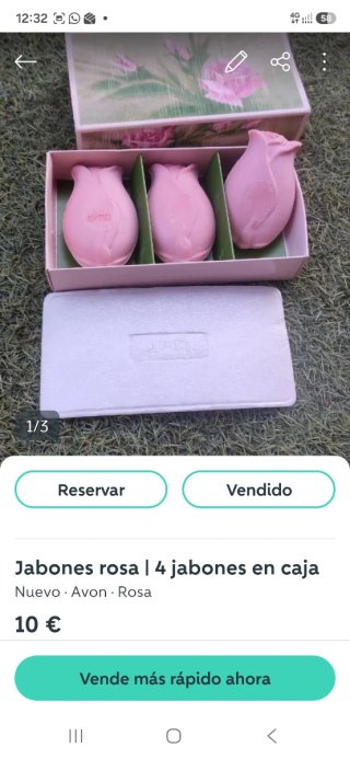 Lote 9 estuches de Jabones Avon