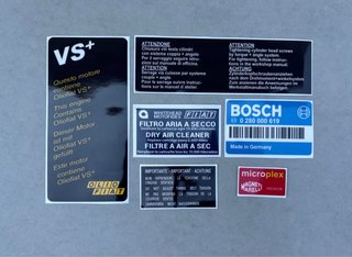 Stickers Vano Motor Fiat Uno Turbo 1ª Serie