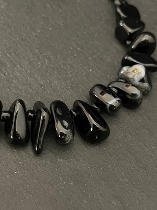 Gargantilla Ágata Ónix Negra