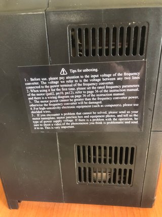 Variador Frecuencia VEVOR 7.5 kW