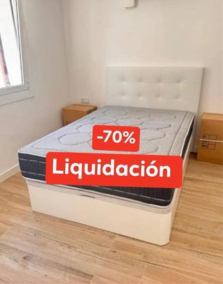 Canapé abatible y colchón -70%