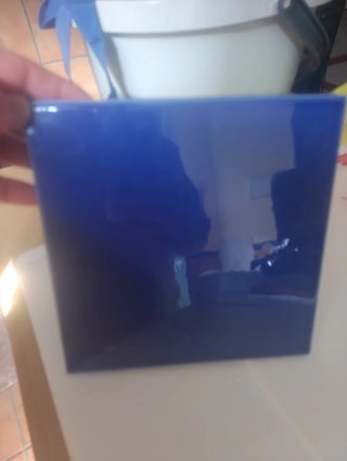 Azulejos de barro de grueso 12 mm amarillo y Azul