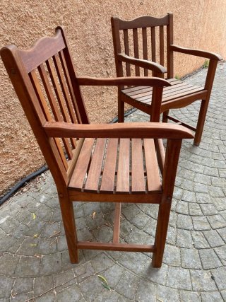 Sillónes de terraza de madera
