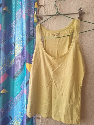 Camiseta tirantes In Extenso amarilla Talla S