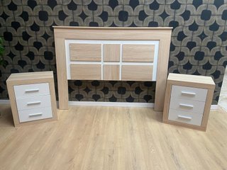 Conjunto Dormitorio Moderno: Cabecero y Mesitas