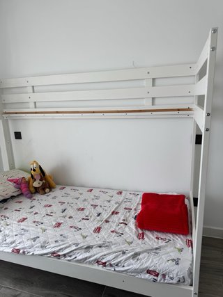 Litera infantil Mydal IKEA madera blanca