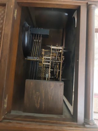 Reloj de pie Junghans madera maciza
