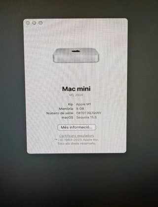 Mac Mini M1 2020 8GB RAM