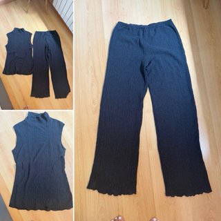 Conjunto ZARA Top y Pantalón Negro