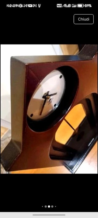 Orologio a pendolo da tavolo in legno