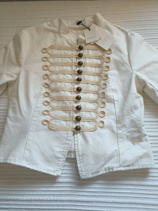 Chaqueta Zara Alamares Blanca