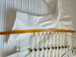 Chaqueta Zara Alamares Blanca