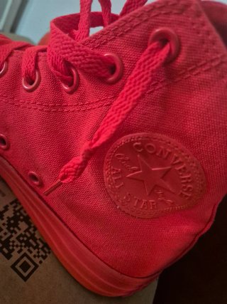 Converse All Star Hi Neon Arancione/Rosso fluo.