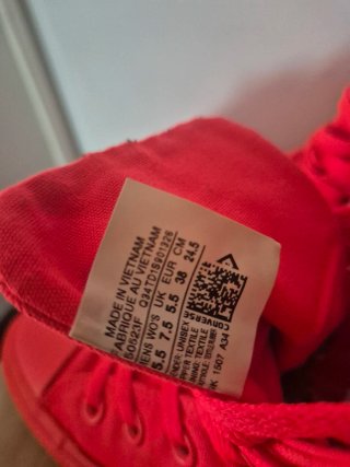 Converse All Star Hi Neon Arancione/Rosso fluo.