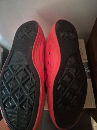 Converse All Star Hi Neon Arancione/Rosso fluo.