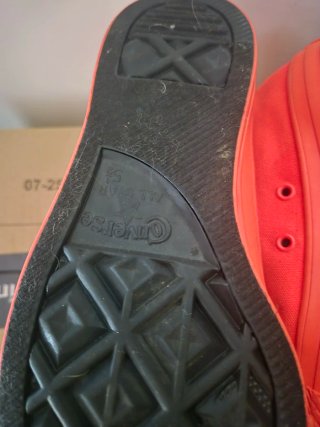 Converse All Star Hi Neon Arancione/Rosso fluo.