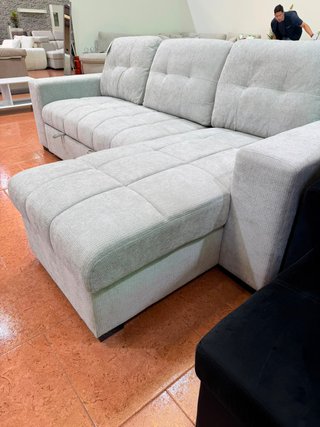 Sofá Cama Gris con Arcón