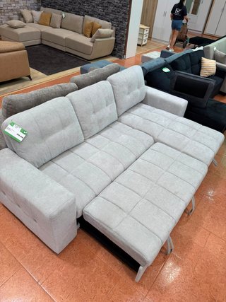 Sofá Cama Gris con Arcón