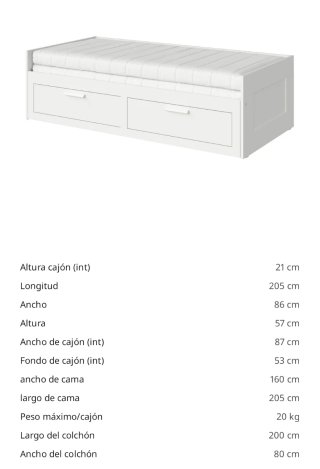 Diván Ikea con colchones nuevos.