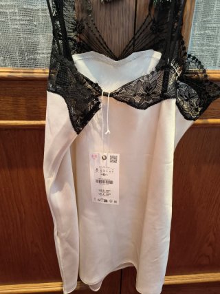 Zara Top Encaje Contraste ZW Collection