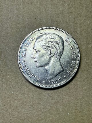 Moneda Alfonso XII 1877
