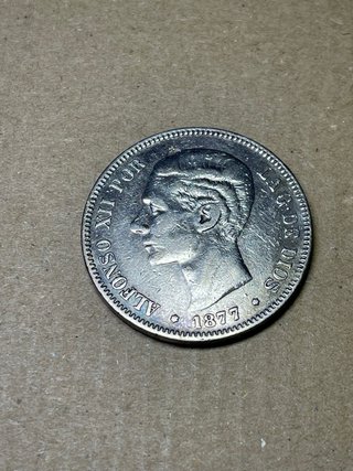 Moneda Alfonso XII 1877