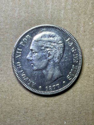 Moneda Alfonso XII 1877