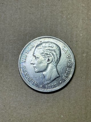 Moneda Alfonso XII 1877
