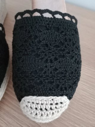 Alpargatas de cuña negras Talla 41