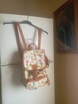 Bolso de hombro estampado