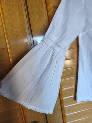 Blusa Flamenco Blanca Talla S