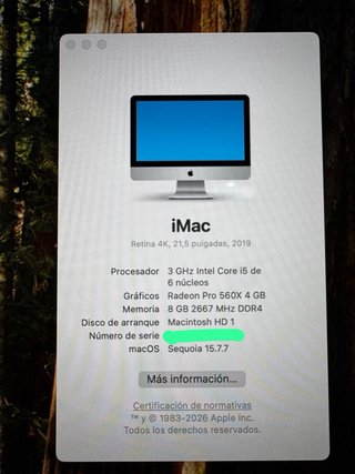 iMac 21,5 Retina 4K (2019) Intel Core i5