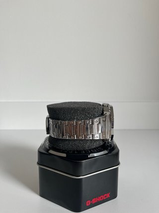 Reloj Plata y Azul