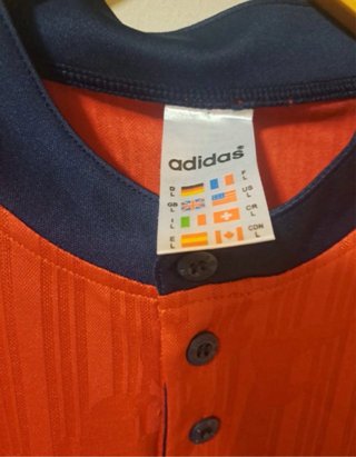 Camiseta Fútbol España 1996Adidas Talla L