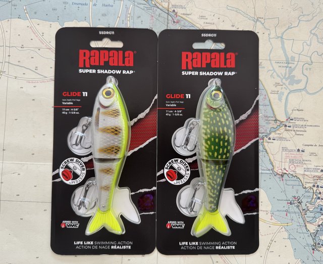 Lote 2 señuelos Rapala Super Shadow Rap 11 - 203