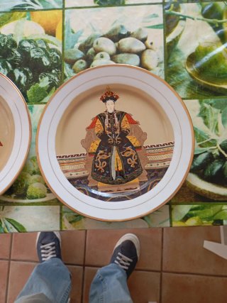 Platos Emperadores Qing Shunzhi China
