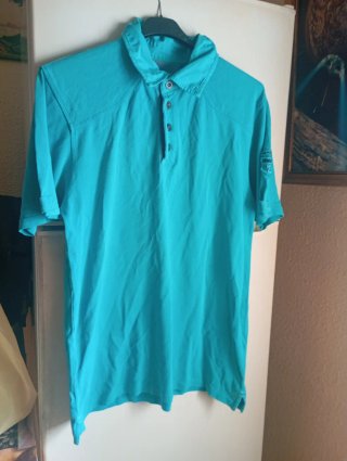 Camisa Polo Azul Turquesa