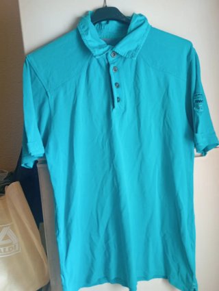 Camisa Polo Azul Turquesa