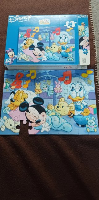 Lote 4 Puzzles Disney y Barrio Sésamo