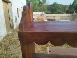 Estantería madera antigua encerada largo 98,alto49