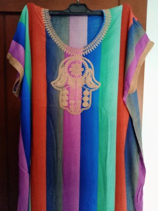 Kandora Marroquí Multicolor