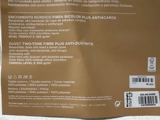 Edredón El Corte Inglés Cama 135 Rosa y Gris