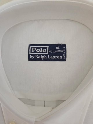 Camisa Polo Ralph Lauren Blanca XL