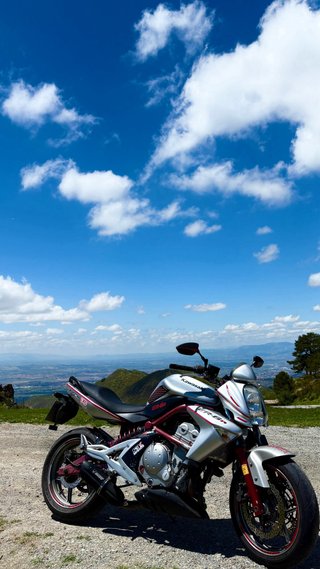 Kawasaki ER-6n ABS 2005 Naked Plata y Rojo
