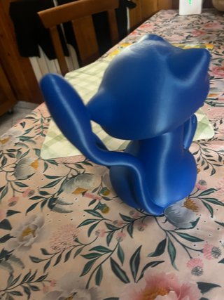 POKEMON  VETRO MEW BLU STATUETTA