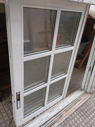 2 juegos Ventanas Blancas con 2 Marcos 117x119