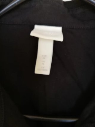 Vestido camisero H&M negro talla XXL